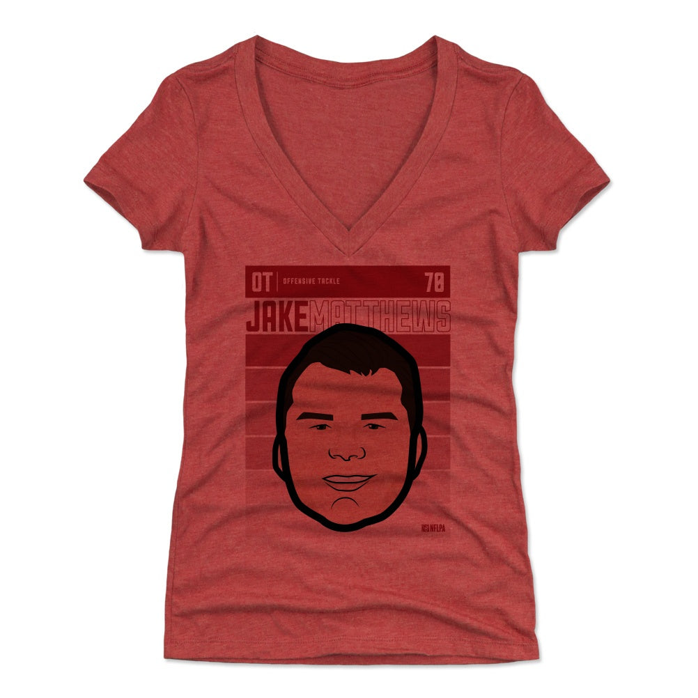 Jake Matthews Women's V-Neck T-Shirt | 500 LEVEL