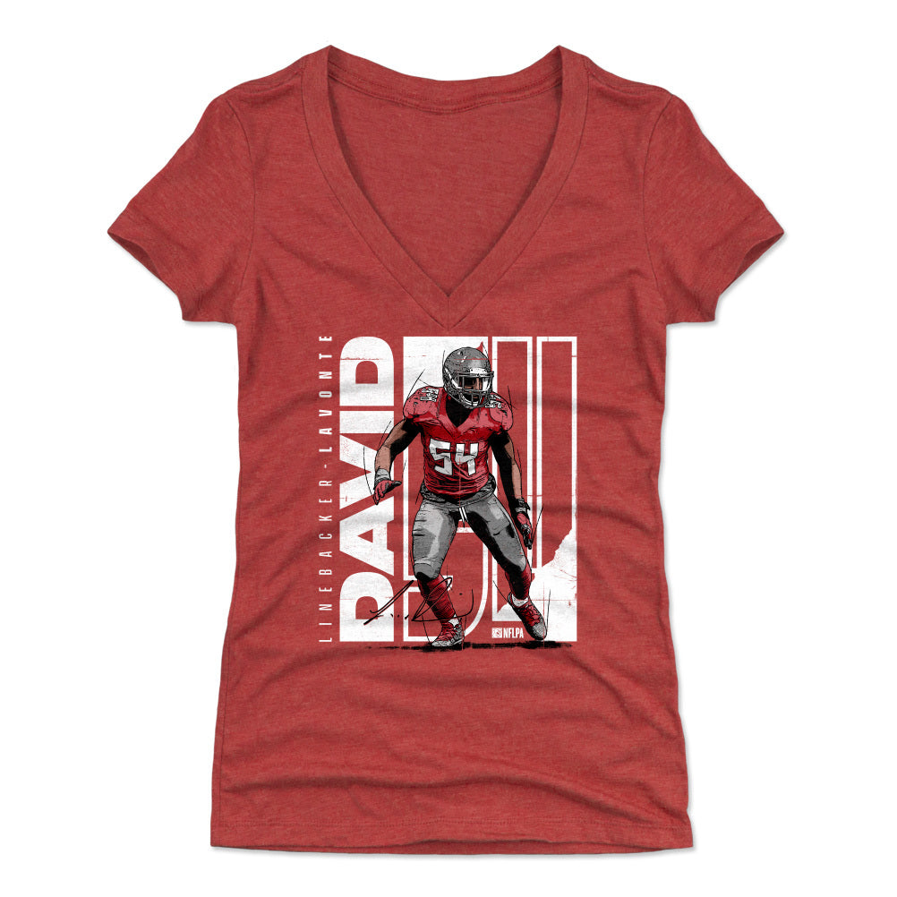 Lavonte David Women's V-Neck T-Shirt | 500 LEVEL