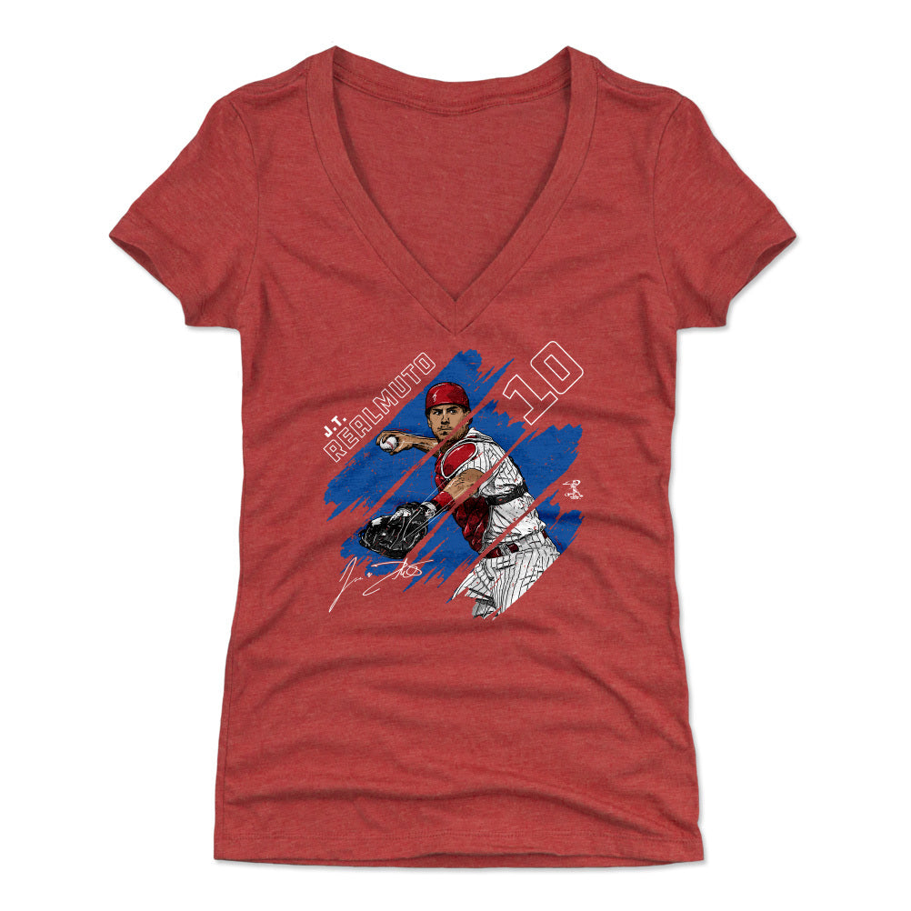 J.T. Realmuto Women's V-Neck T-Shirt | 500 LEVEL