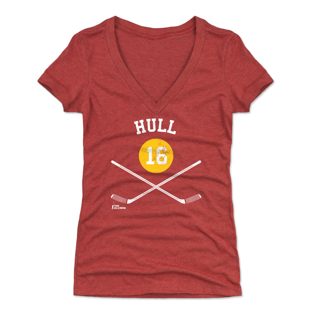 Brett Hull Women's V-Neck T-Shirt | 500 LEVEL