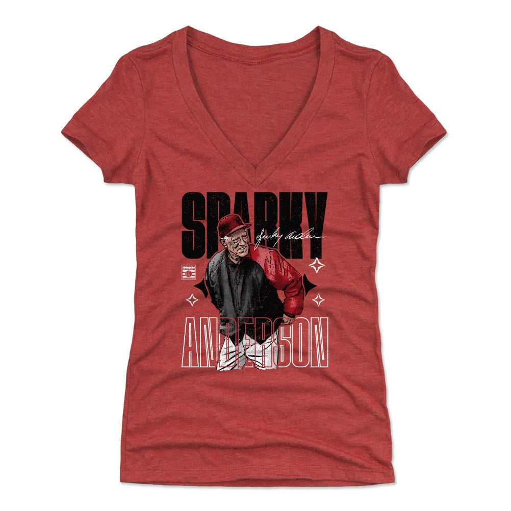 Sparky Anderson Women's V-Neck T-Shirt | 500 LEVEL