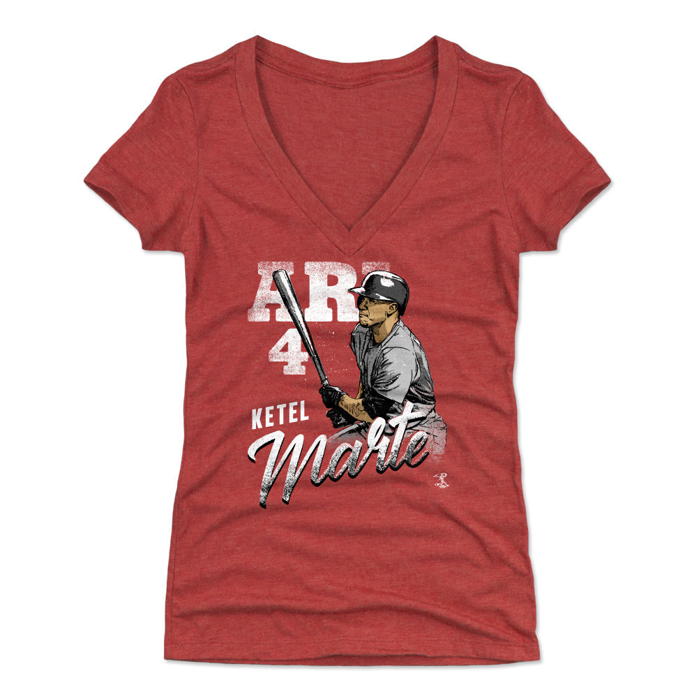 Ketel Marte Women's V-Neck T-Shirt | 500 LEVEL