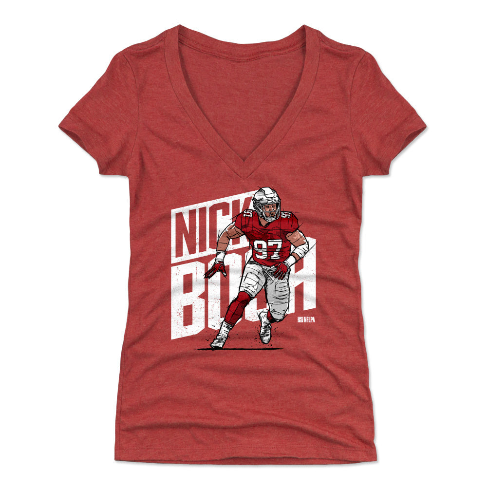 Nick Bosa Women's V-Neck T-Shirt | 500 LEVEL