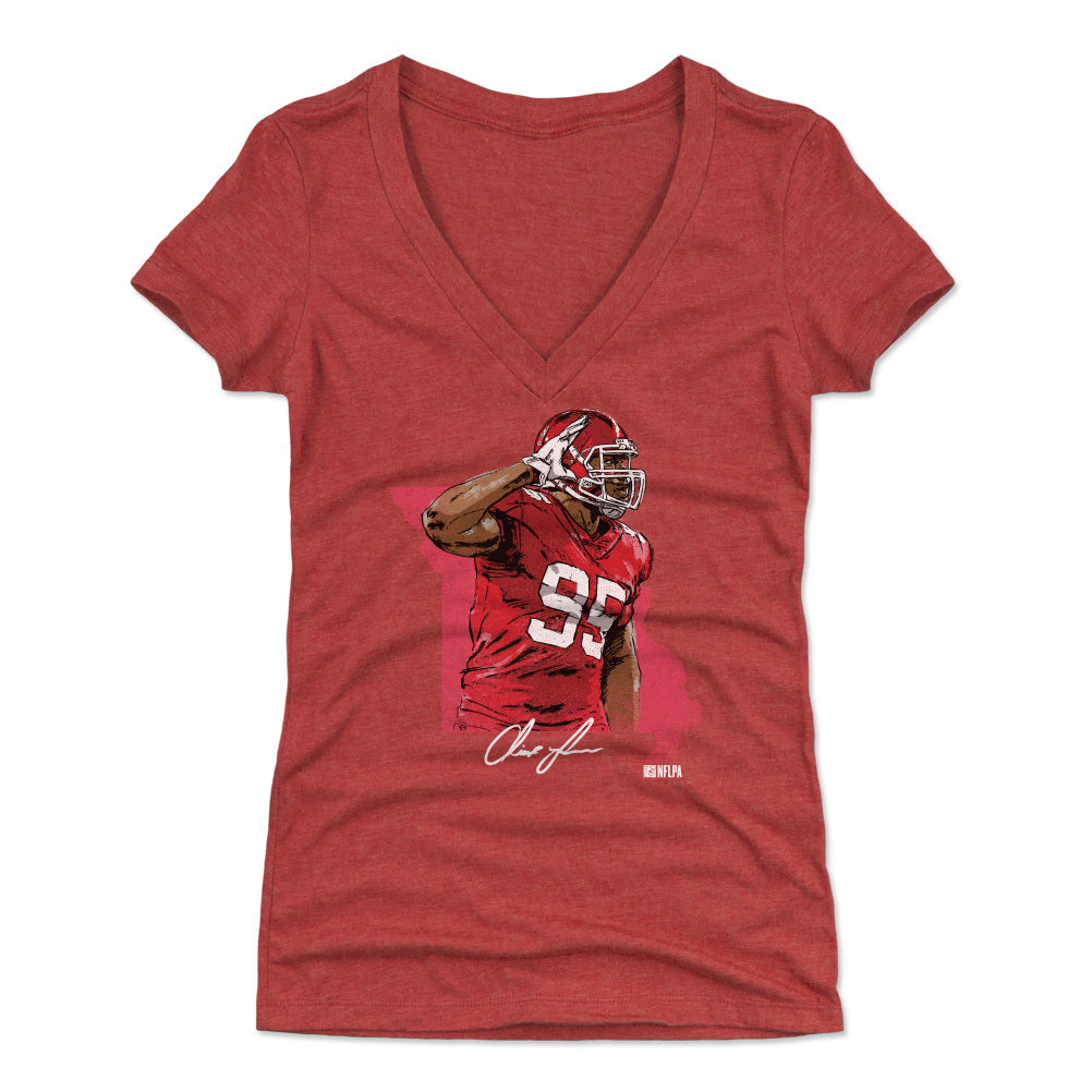 Chris Jones Women's V-Neck T-Shirt | 500 LEVEL