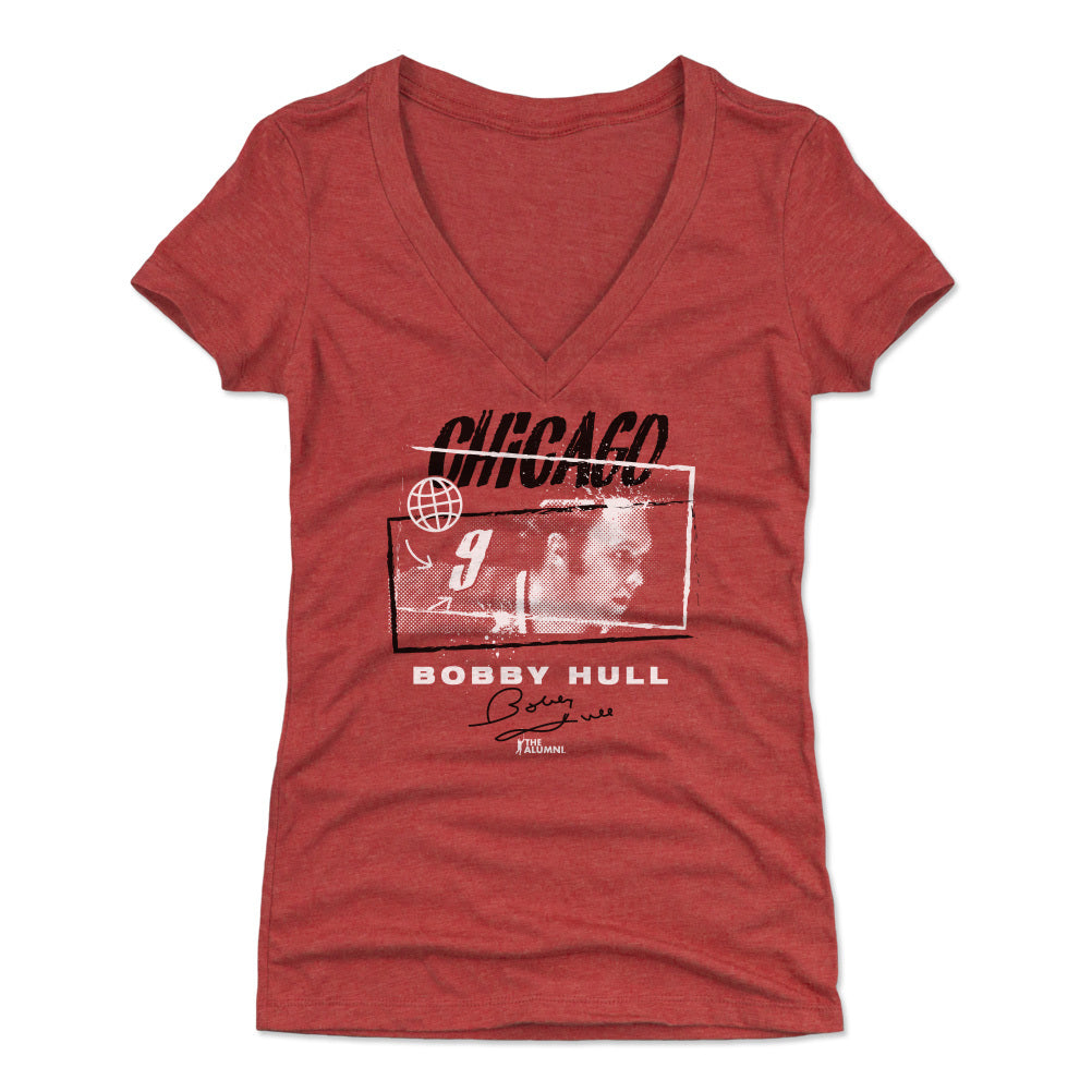 Bobby Hull Women's V-Neck T-Shirt | 500 LEVEL