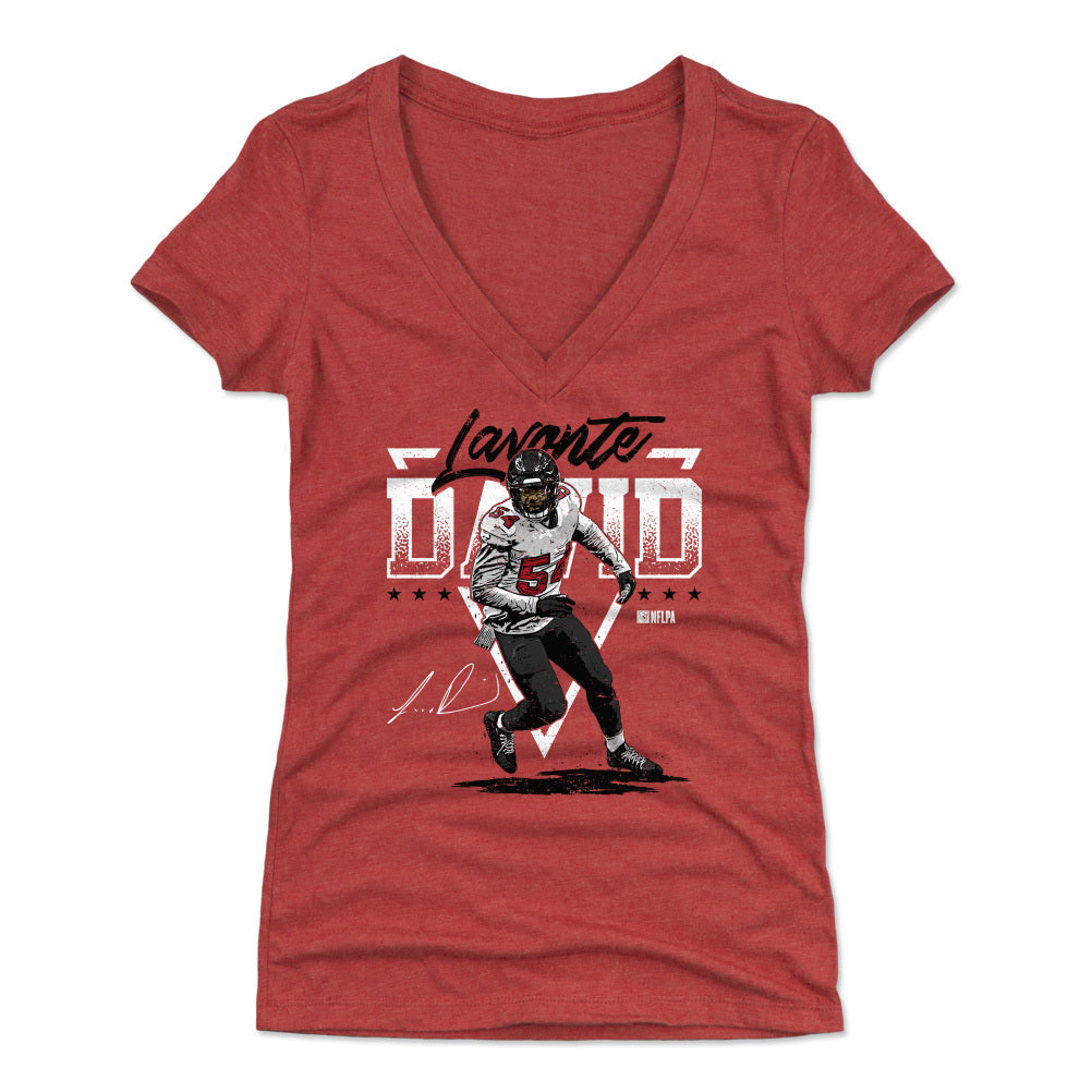 Lavonte David Women's V-Neck T-Shirt | 500 LEVEL
