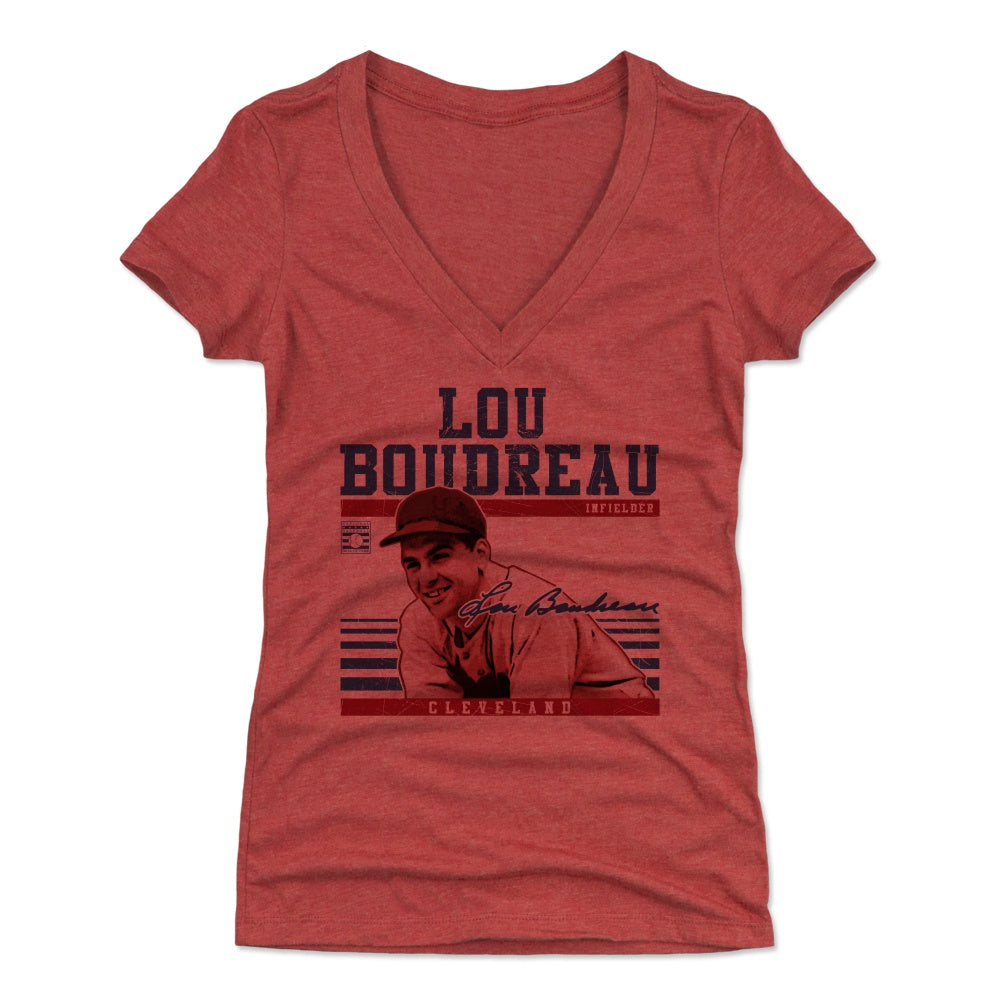 Lou Boudreau Women's V-Neck T-Shirt | 500 LEVEL