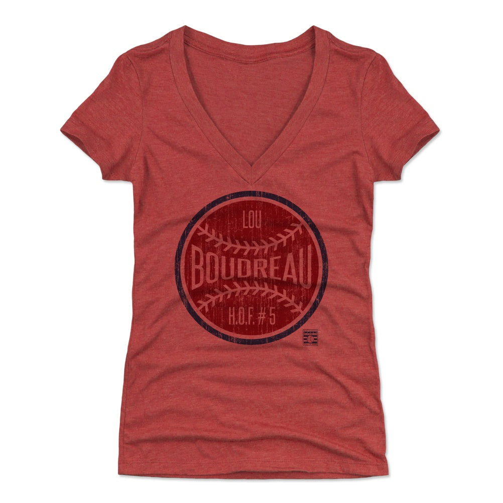 Lou Boudreau Women's V-Neck T-Shirt | 500 LEVEL