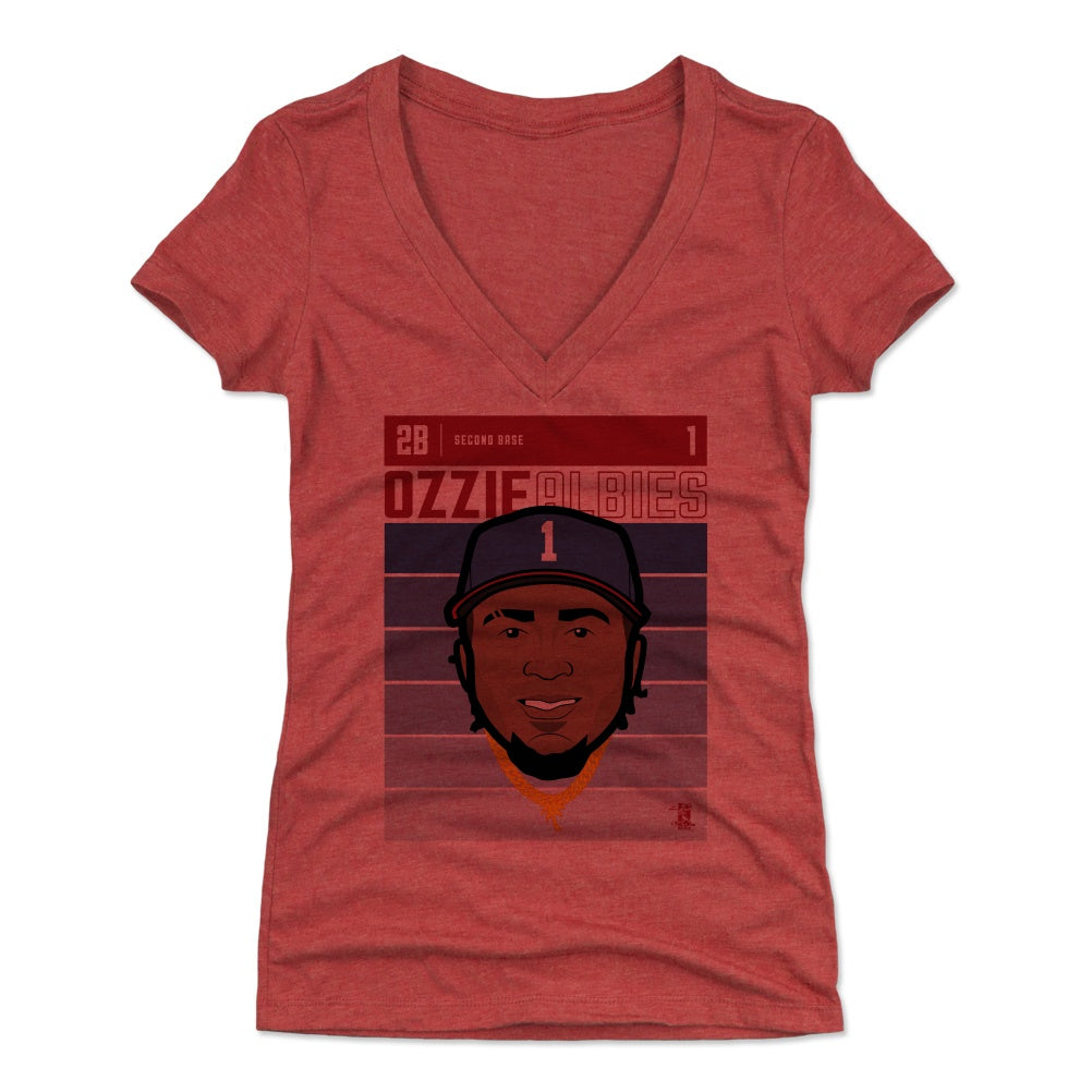 Ozzie Albies Women's V-Neck T-Shirt | 500 LEVEL