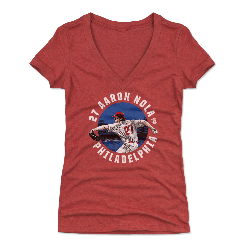 Aaron Nola Women's V-Neck T-Shirt | 500 LEVEL
