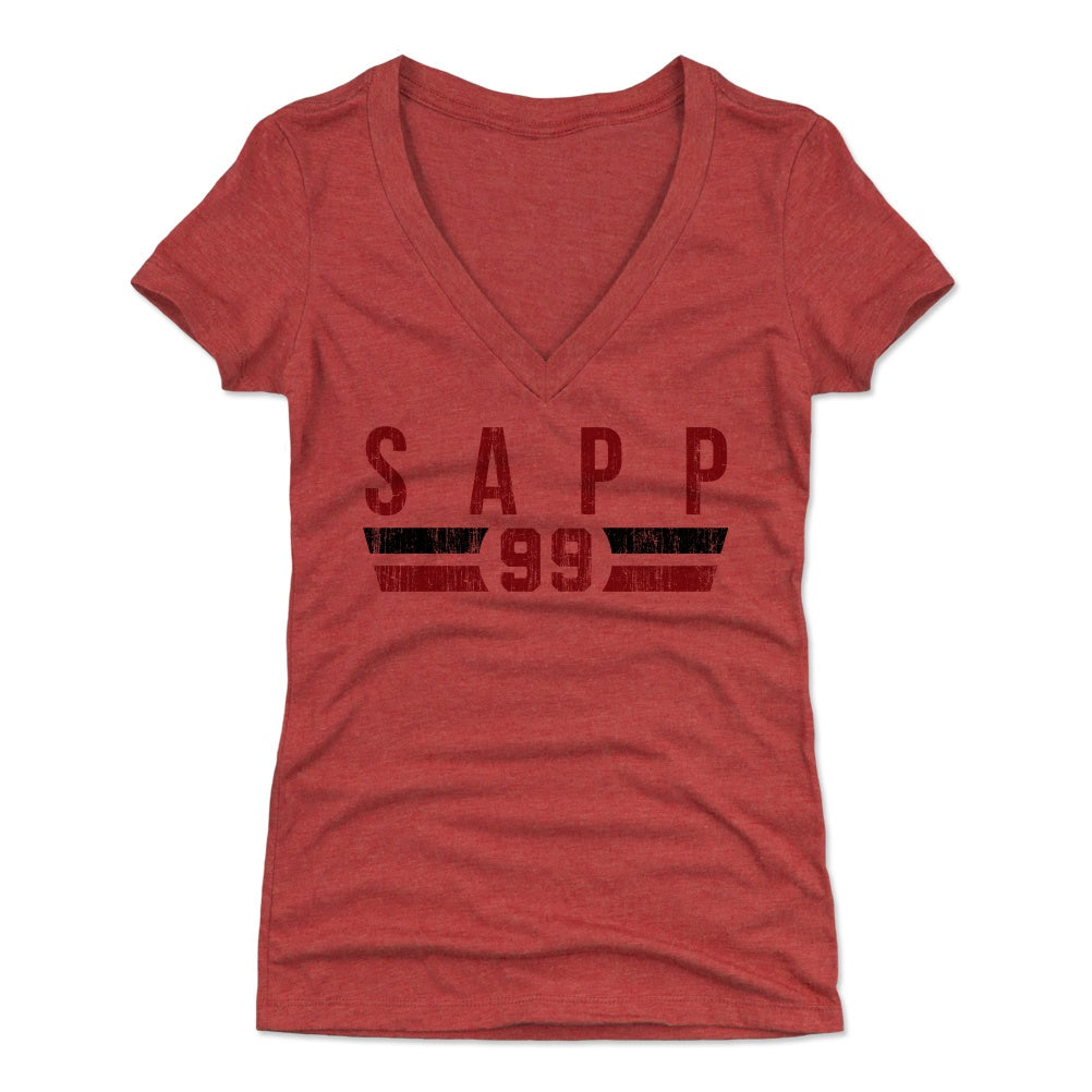 Warren Sapp Women's V-Neck T-Shirt | 500 LEVEL