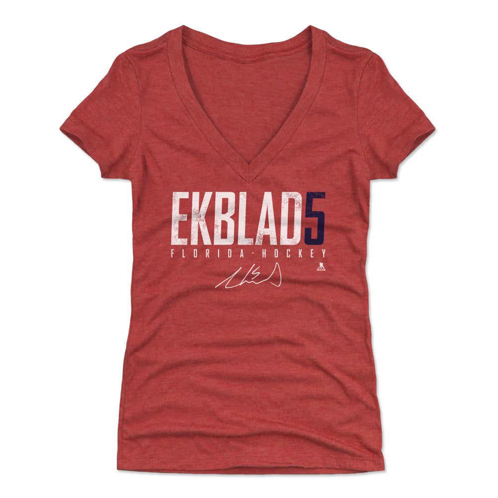 Aaron Ekblad Women's V-Neck T-Shirt | 500 LEVEL