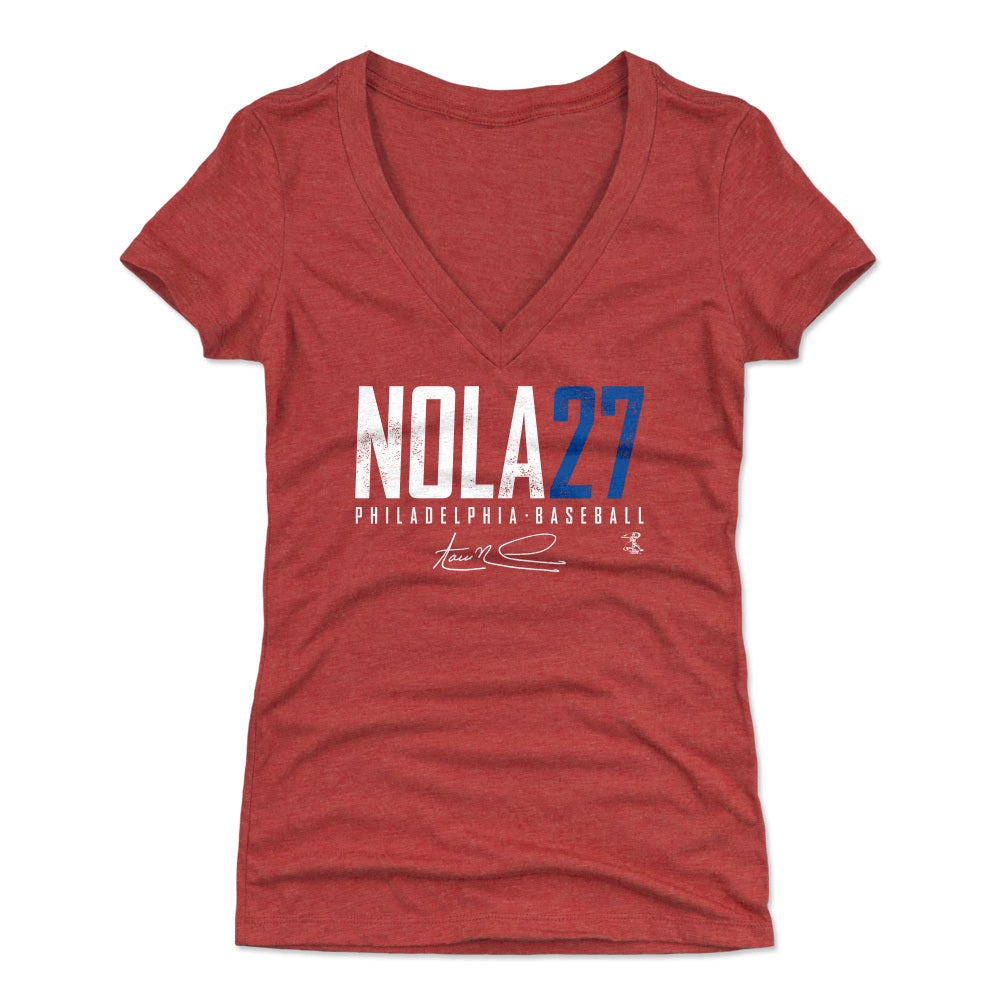Aaron Nola Women's V-Neck T-Shirt | 500 LEVEL