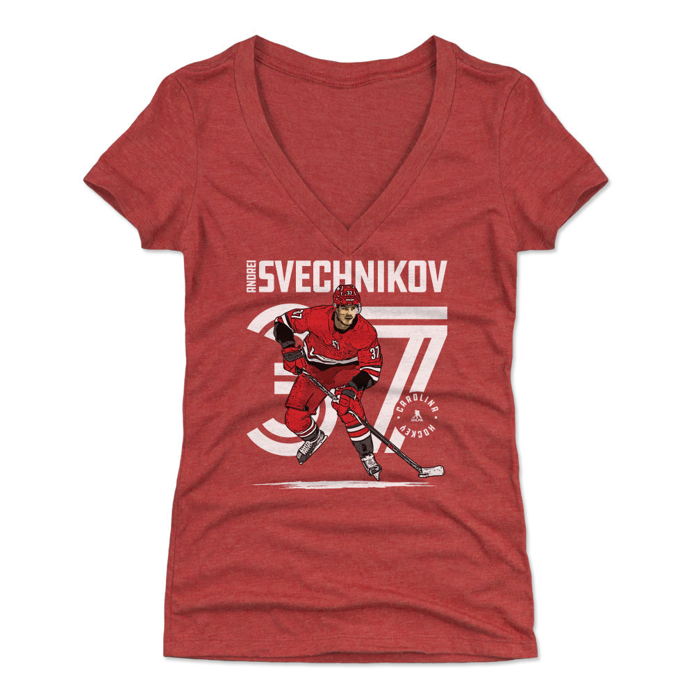 Andrei Svechnikov Women's V-Neck T-Shirt | 500 LEVEL