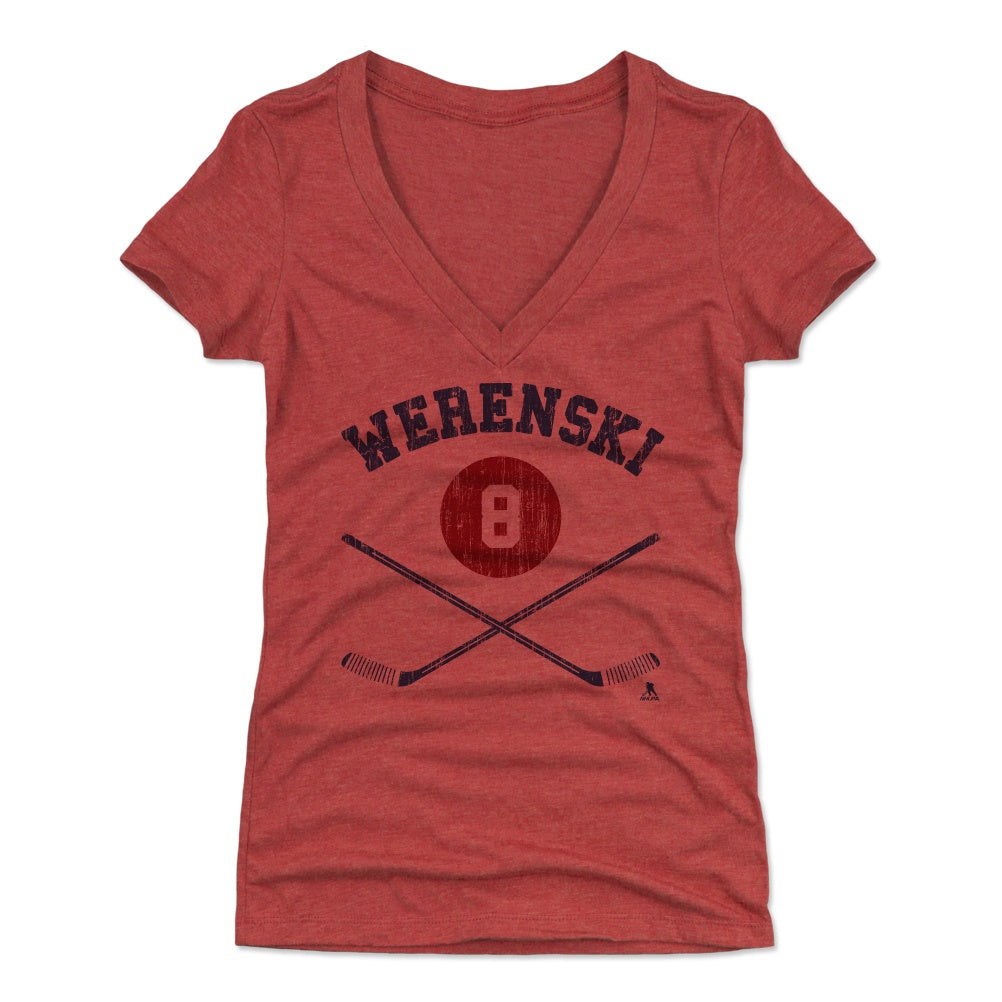 Zach Werenski Women's V-Neck T-Shirt | 500 LEVEL