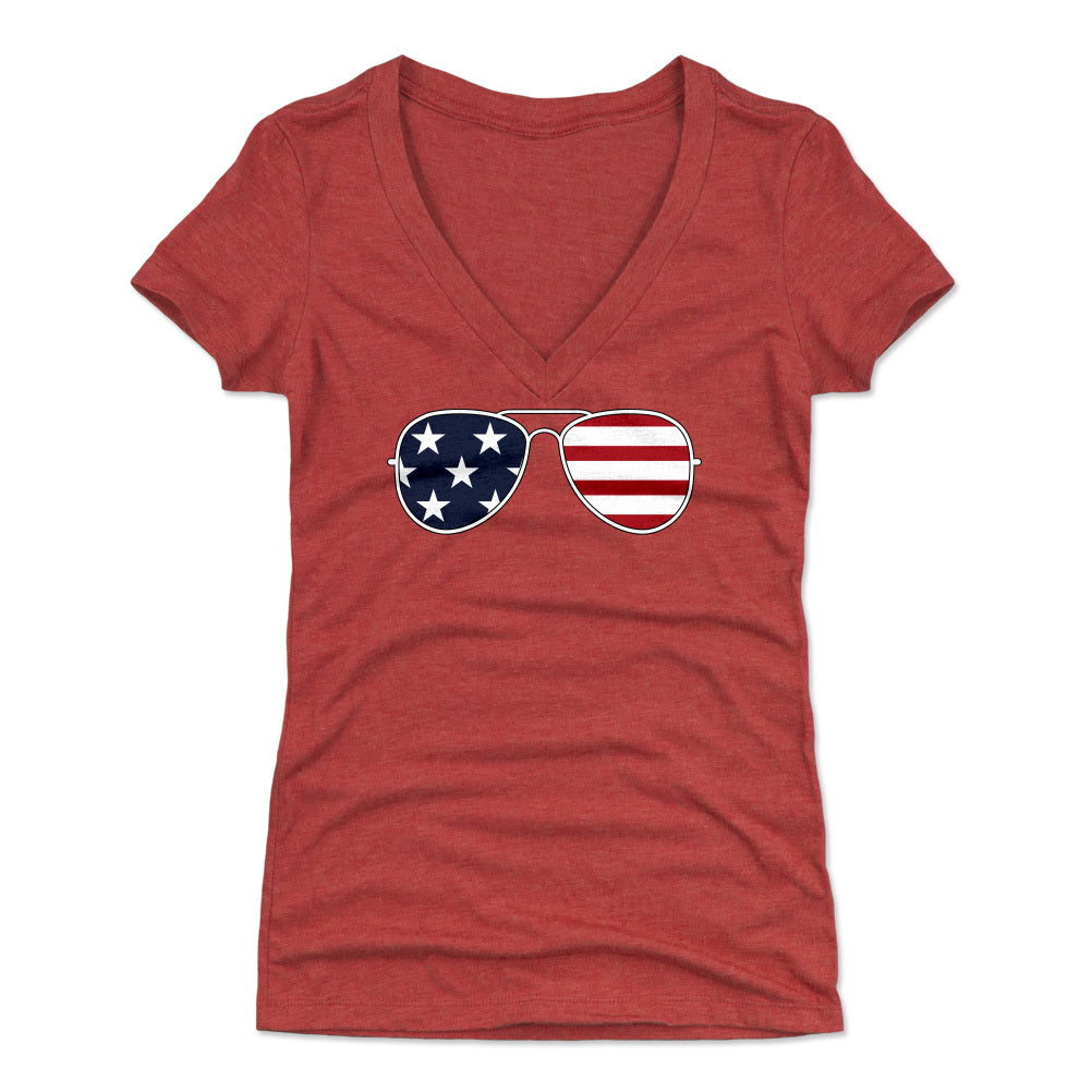 USA Women's V-Neck T-Shirt | 500 LEVEL