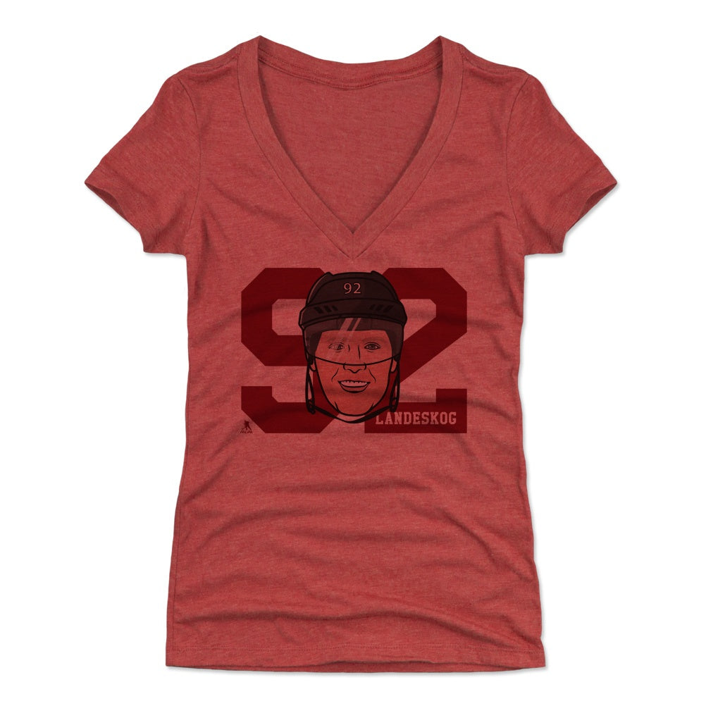 Gabriel Landeskog Women's V-Neck T-Shirt | 500 LEVEL