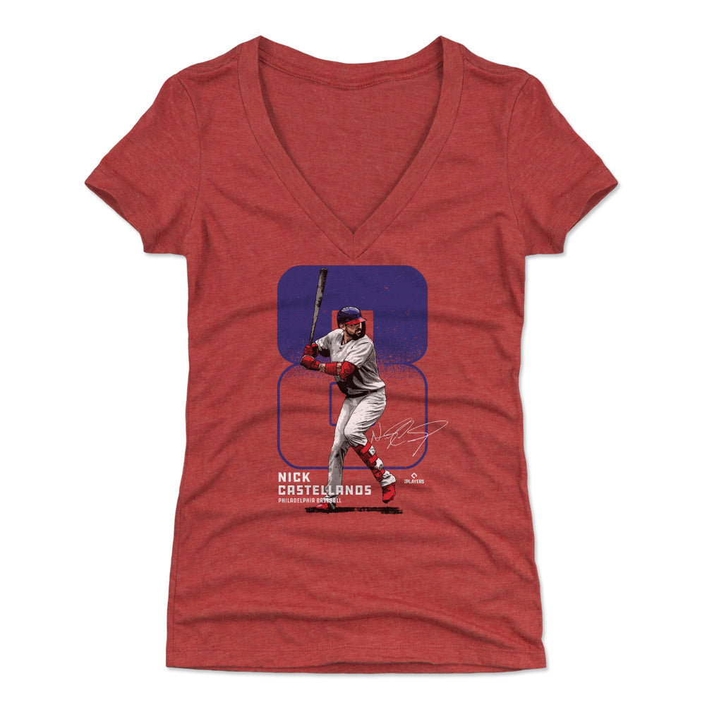 Nick Castellanos Women's V-Neck T-Shirt | 500 LEVEL