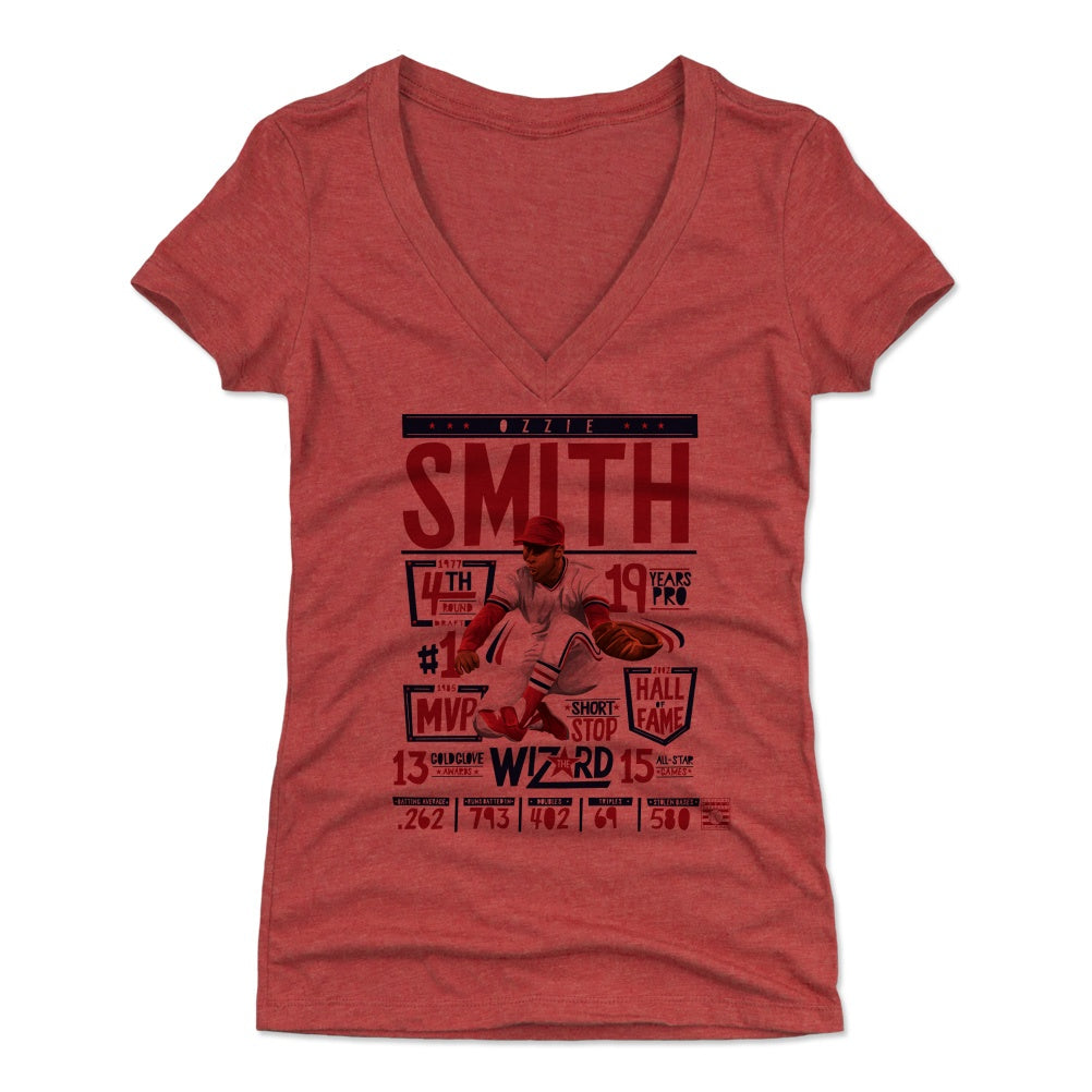 Ozzie Smith Women's V-Neck T-Shirt | 500 LEVEL