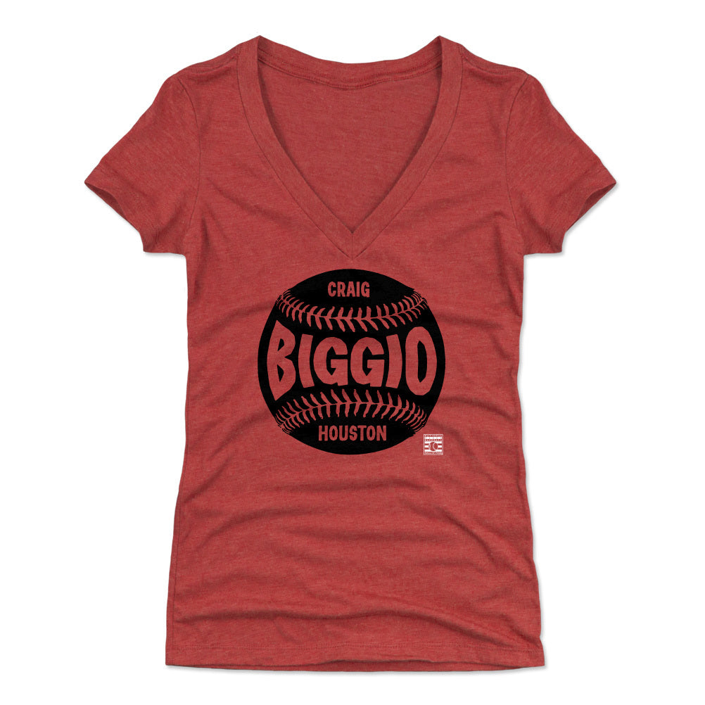 Craig Biggio Women's V-Neck T-Shirt | 500 LEVEL