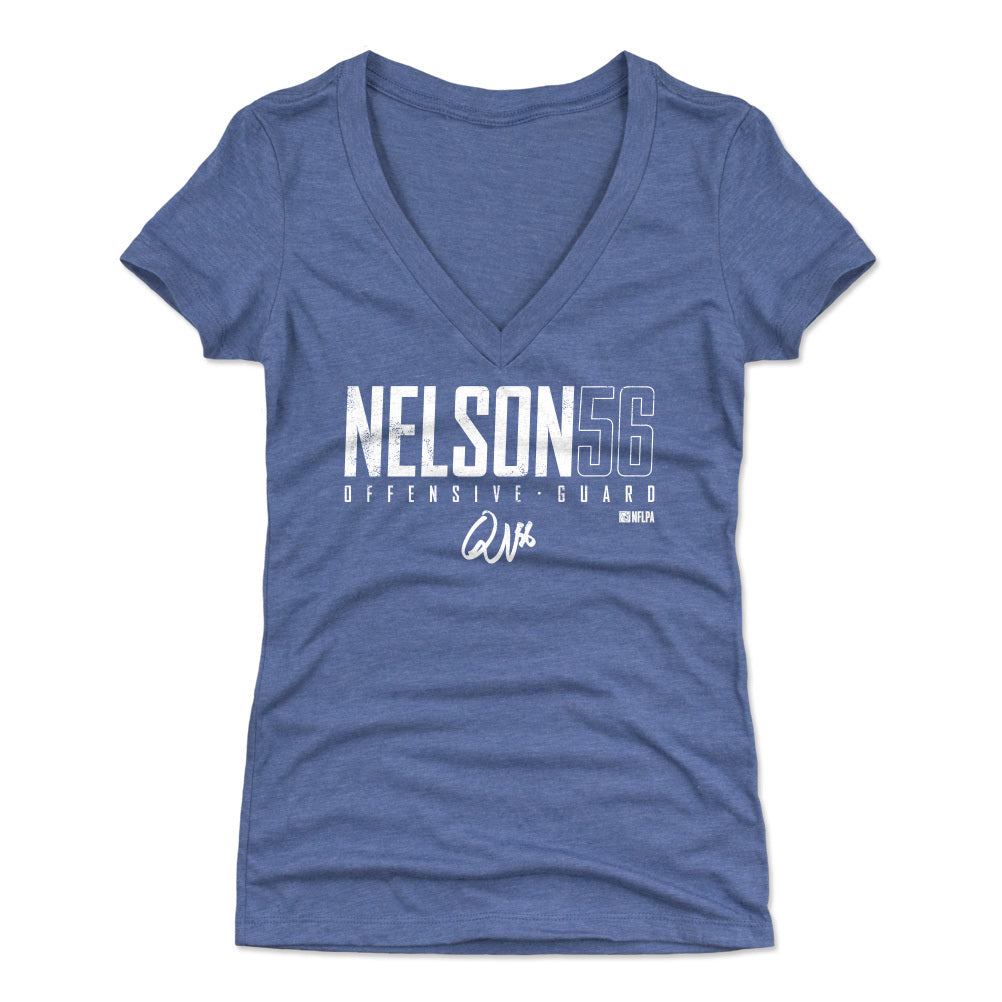Quenton Nelson Women's V-Neck T-Shirt | 500 LEVEL