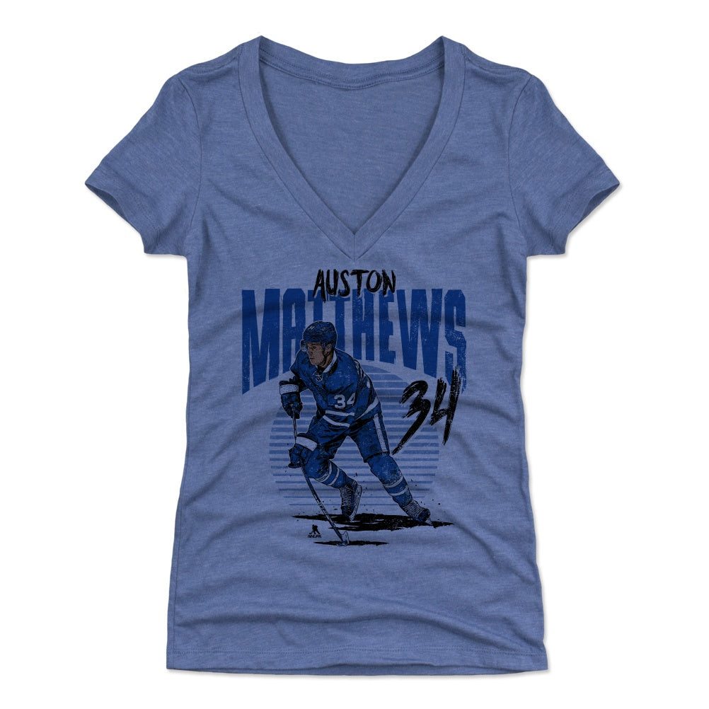 Auston Matthews Women's V-Neck T-Shirt | 500 LEVEL