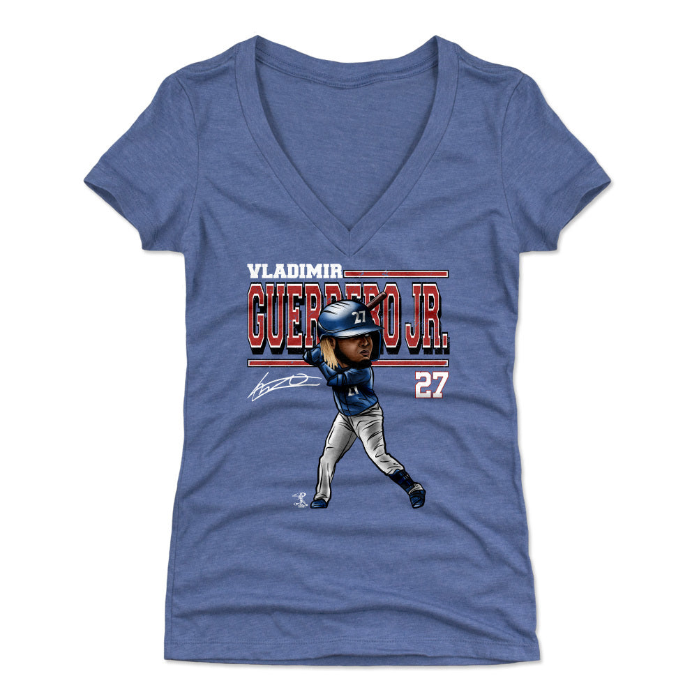 Vladimir Guerrero Jr. Women's V-Neck T-Shirt | 500 LEVEL