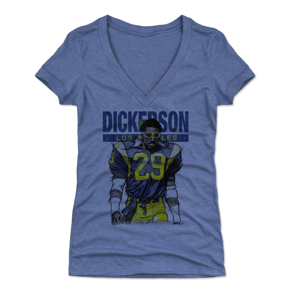 Eric Dickerson Women's V-Neck T-Shirt | 500 LEVEL