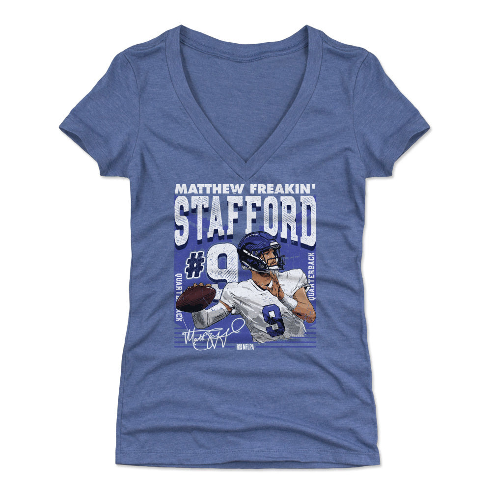 Matthew Stafford Women's V-Neck T-Shirt | 500 LEVEL