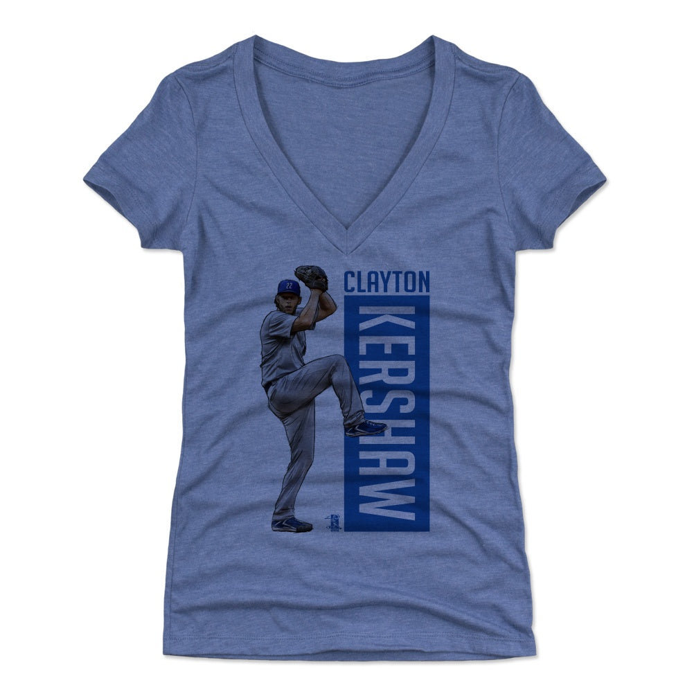 Clayton Kershaw Women's V-Neck T-Shirt | 500 LEVEL
