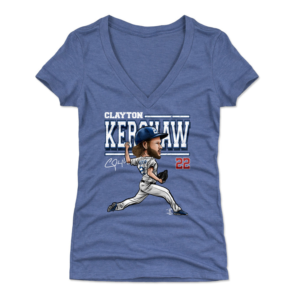 Clayton Kershaw Women's V-Neck T-Shirt | 500 LEVEL