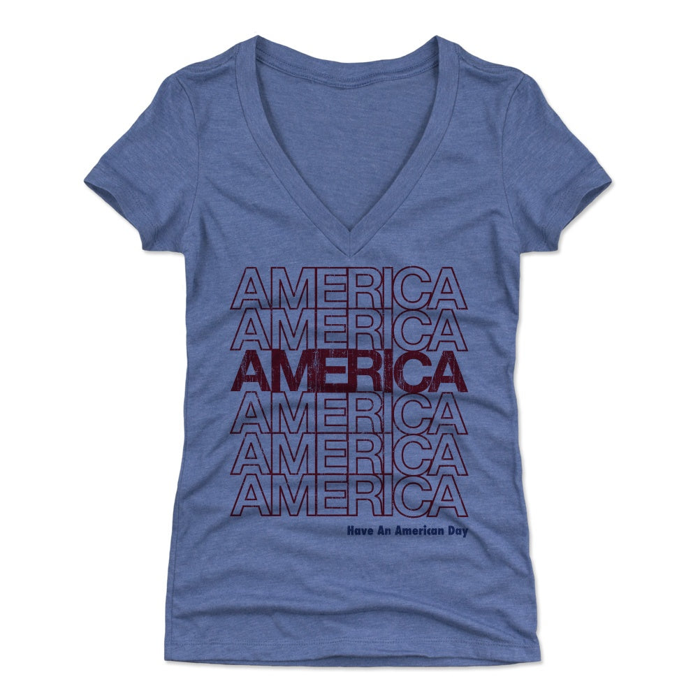 USA Women's V-Neck T-Shirt | 500 LEVEL