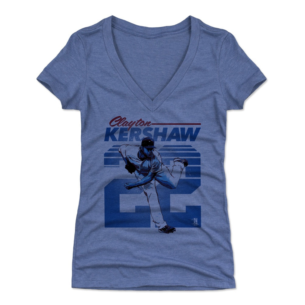 Clayton Kershaw Women's V-Neck T-Shirt | 500 LEVEL