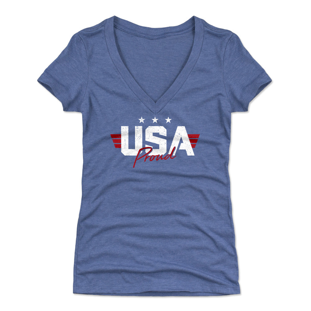 USA Women's V-Neck T-Shirt | 500 LEVEL