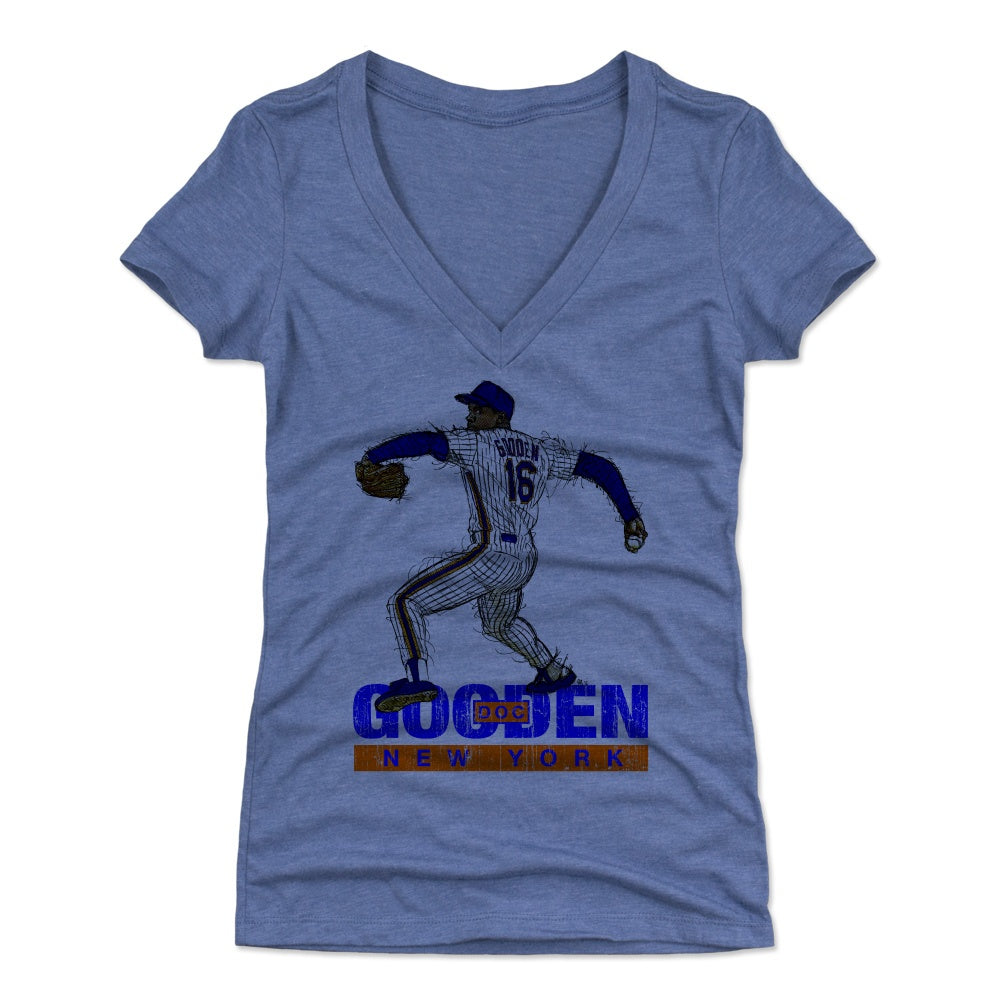 Dwight Gooden Women's V-Neck T-Shirt | 500 LEVEL