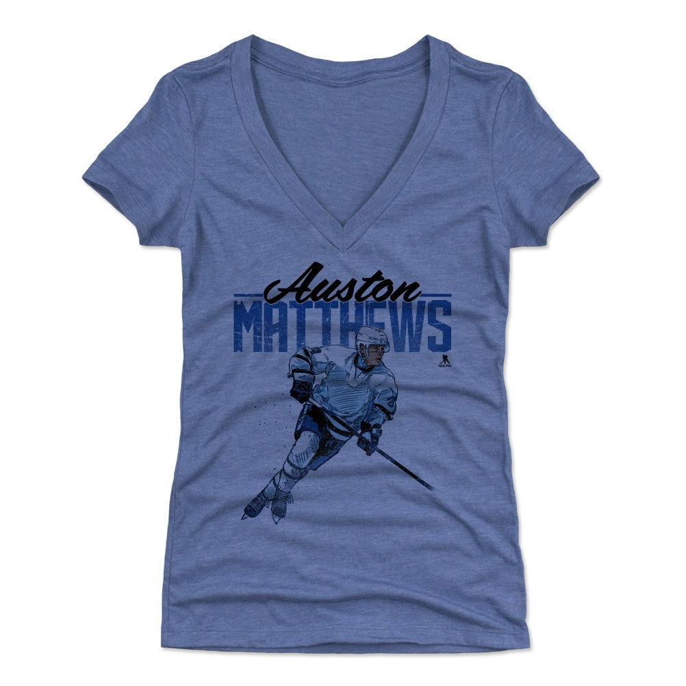 Auston Matthews Women's V-Neck T-Shirt | 500 LEVEL