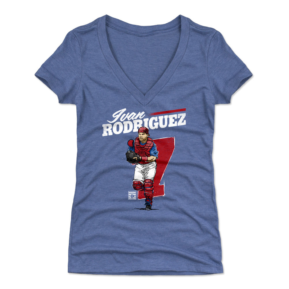 Ivan Rodriguez Women's V-Neck T-Shirt | 500 LEVEL