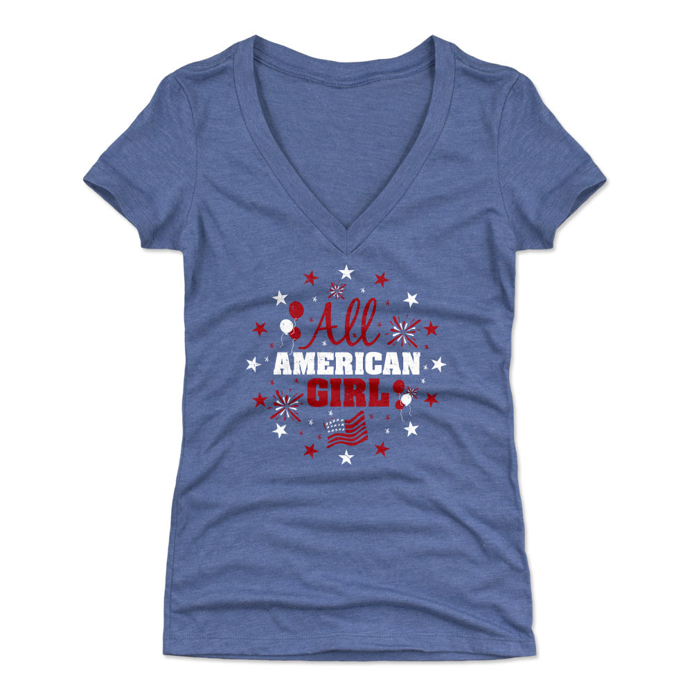 USA Women's V-Neck T-Shirt | 500 LEVEL