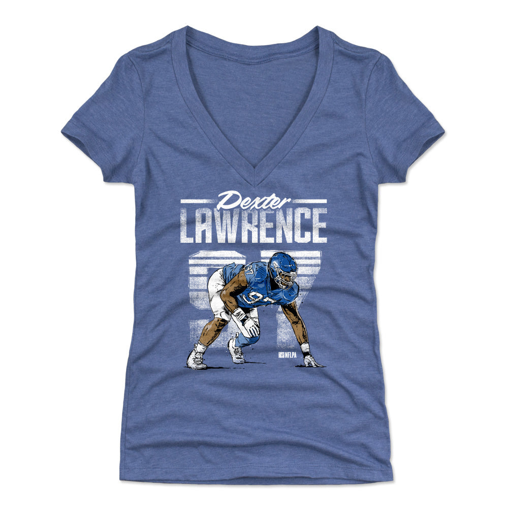 Dexter Lawrence Women's V-Neck T-Shirt | 500 LEVEL