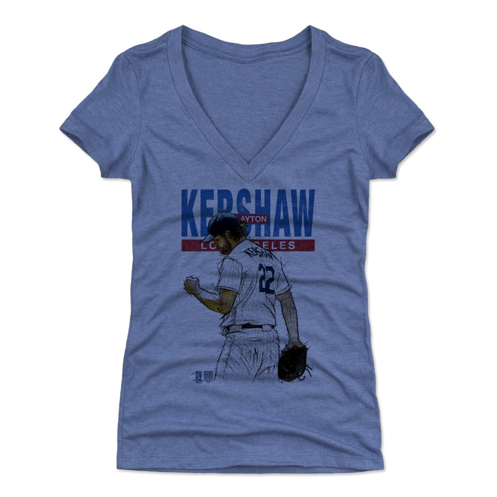 Clayton Kershaw Women's V-Neck T-Shirt | 500 LEVEL