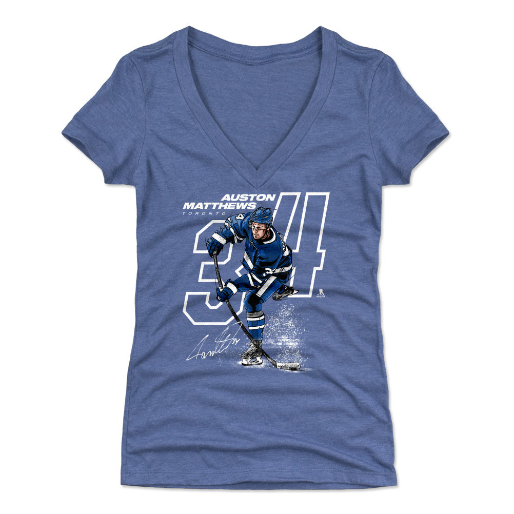 Auston Matthews Women's V-Neck T-Shirt | 500 LEVEL