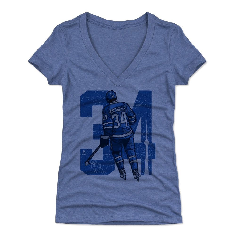 Auston Matthews Women's V-Neck T-Shirt | 500 LEVEL