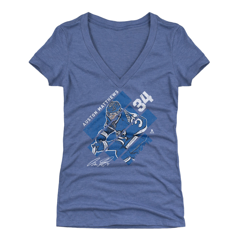 Auston Matthews Women's V-Neck T-Shirt | 500 LEVEL