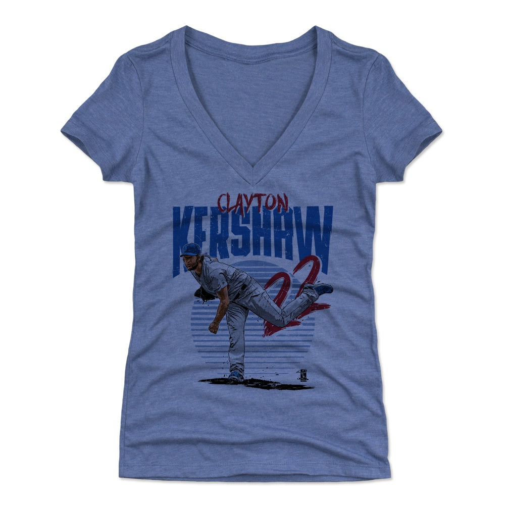 Clayton Kershaw Women's V-Neck T-Shirt | 500 LEVEL