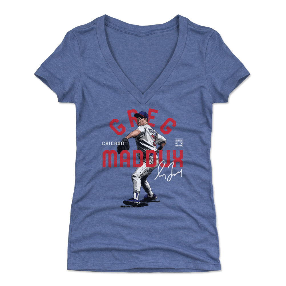 Greg Maddux Women's V-Neck T-Shirt | 500 LEVEL