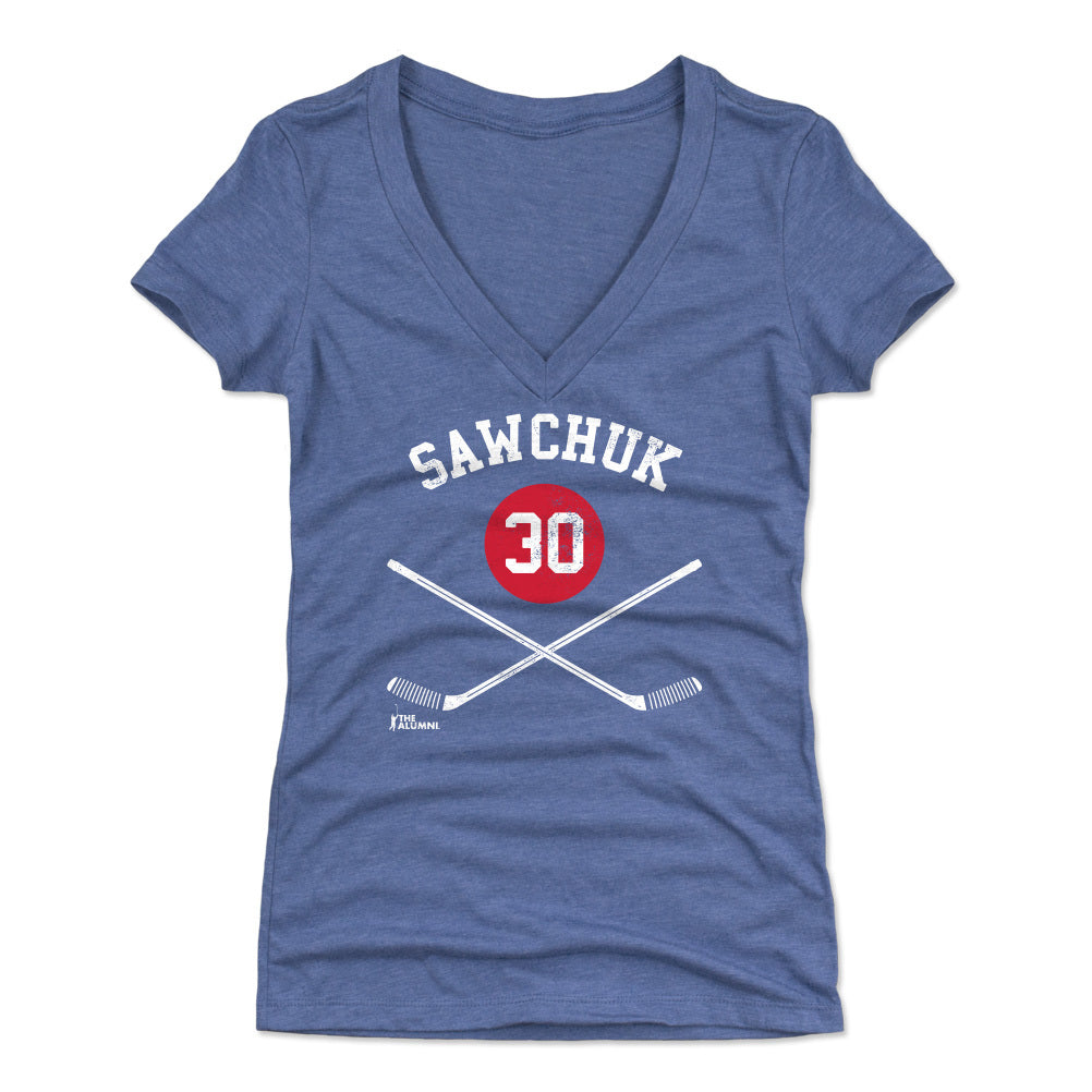 Terry Sawchuk Women's V-Neck T-Shirt | 500 LEVEL