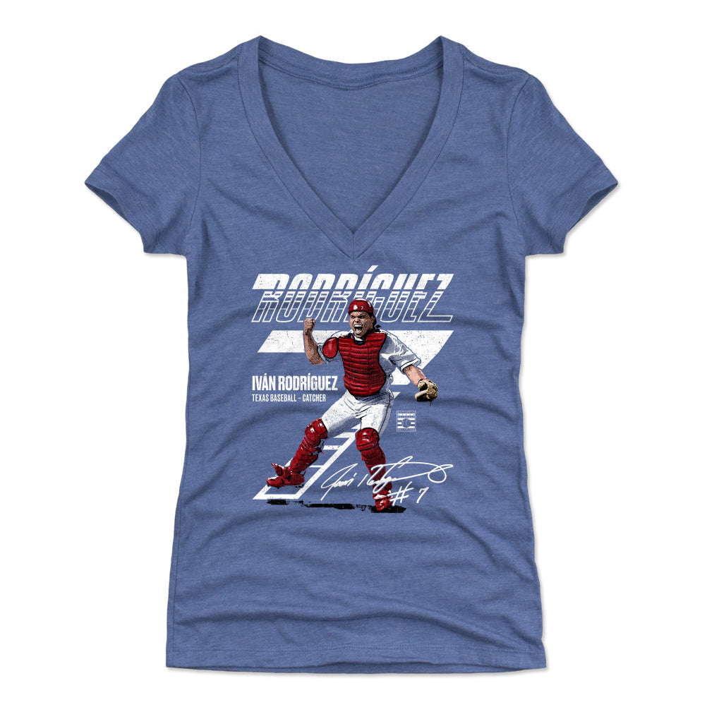Ivan Rodriguez Women's V-Neck T-Shirt | 500 LEVEL
