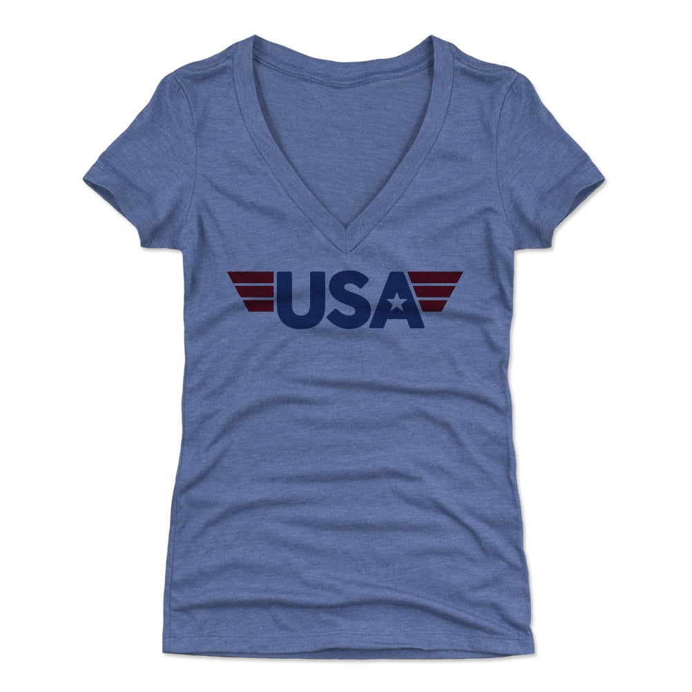 USA Women's V-Neck T-Shirt | 500 LEVEL