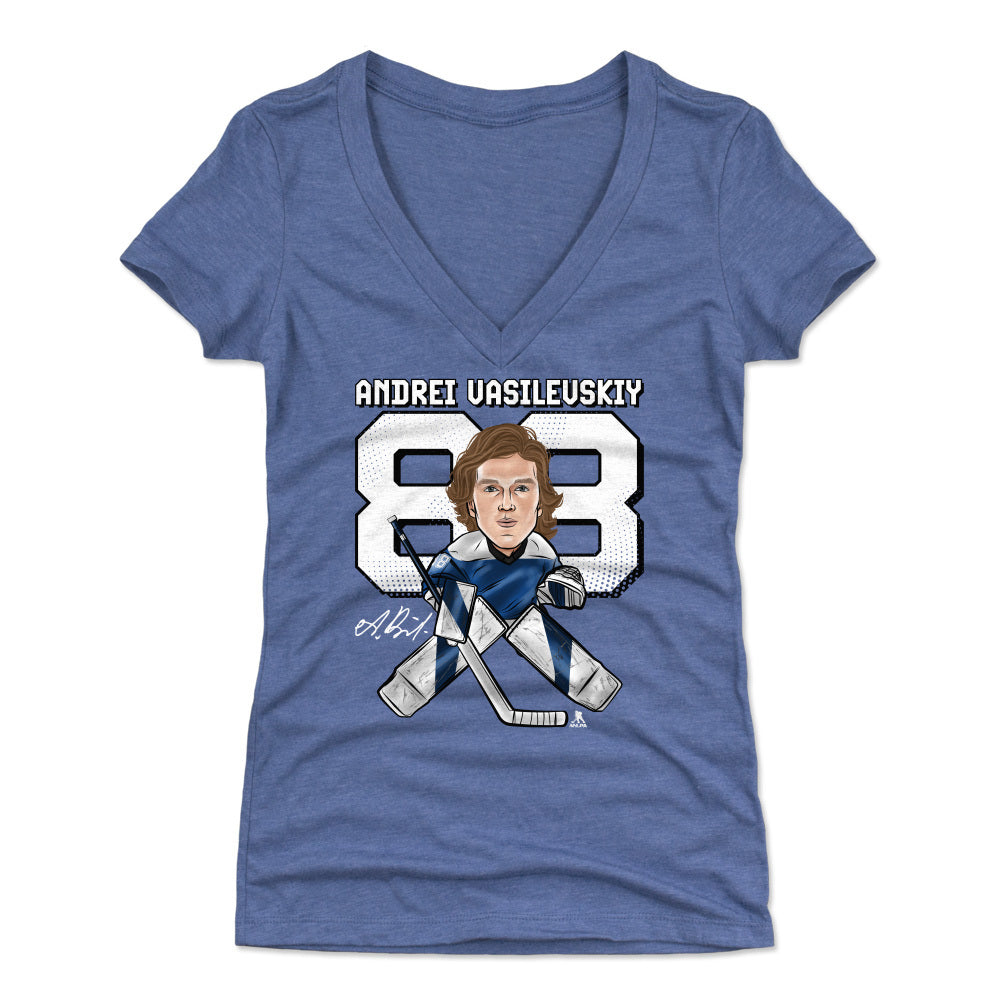 Andrei Vasilevskiy Women's V-Neck T-Shirt | 500 LEVEL