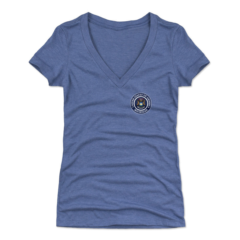 Michigan Women's V-Neck T-Shirt | 500 LEVEL